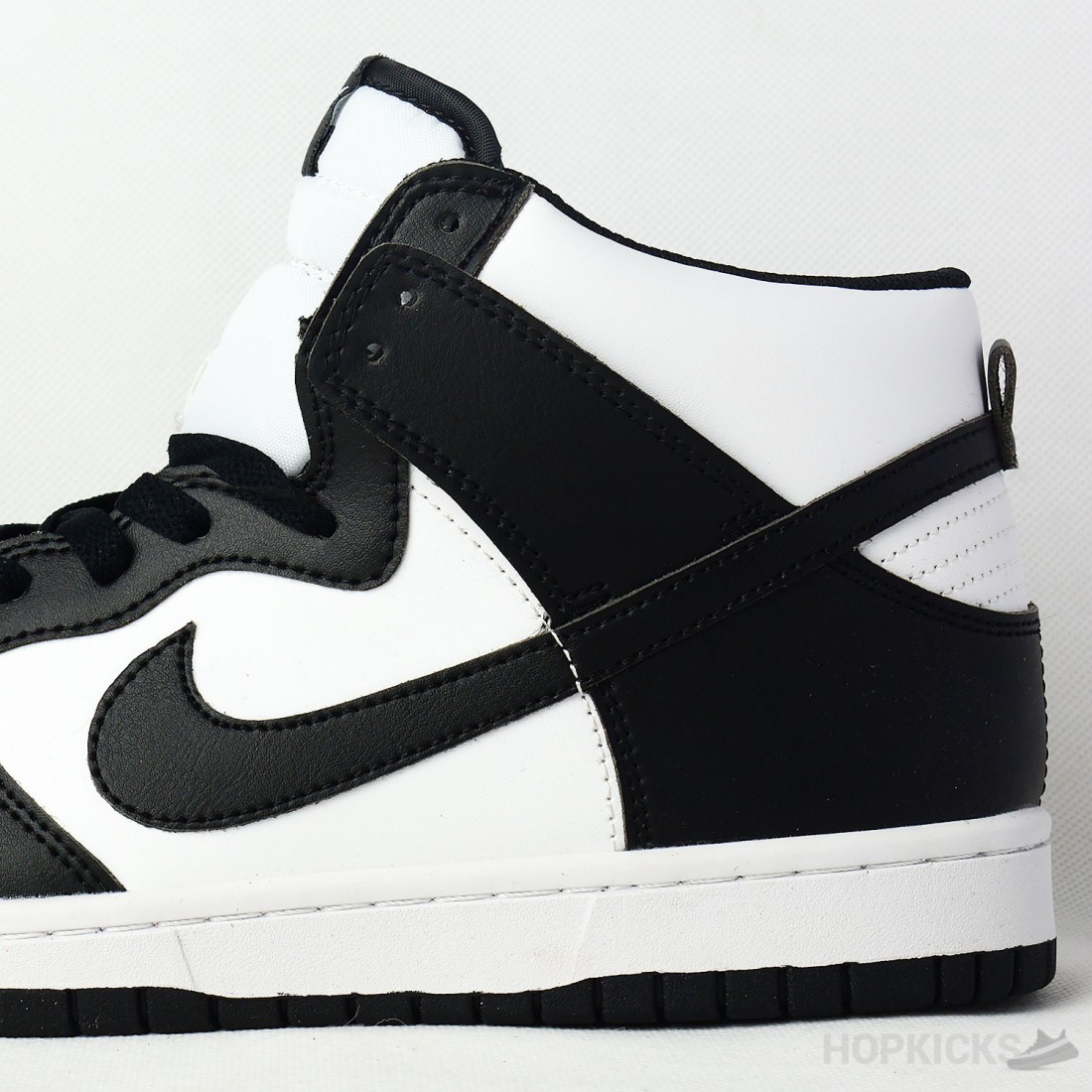 sb dunk high black white